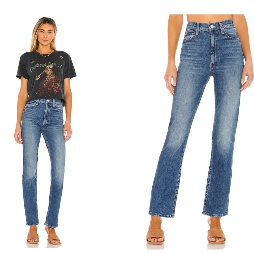 MOTHER Superior high waisted rider jean skimp